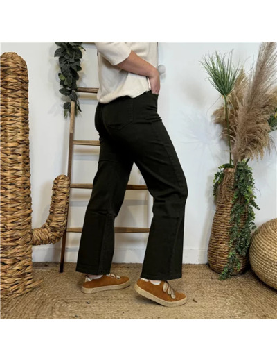 O588- Jean Flare Voggo T36-T44 (kaki)