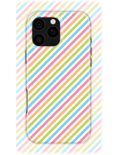 Rainbow Stripes | Coque de téléphone 3D 2en1 Ultra-résistante