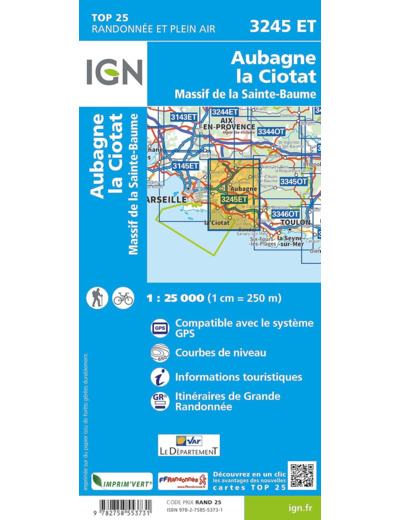 3245ET AUBAGNE LA CIOTAT MASSIF DE SAINTE BAUME