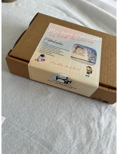 Kit couture livret de coloriage Ma box créative