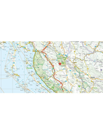 CROATIE, SERBIE, BOSNIE-HERZEGOVINE 1 : 650.000 - MARCO POLO HIGHLIGHTS