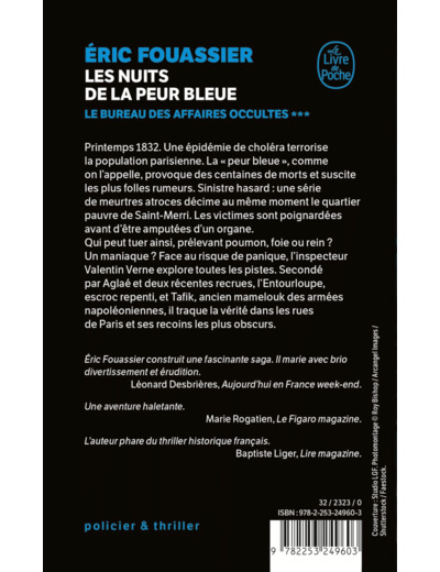 LES NUITS DE LA PEUR BLEUE (LE BUREAU DES AFFAIRES OCCULTES, TOME 3)