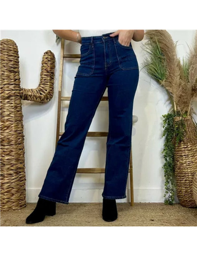 M965- Jean Wide Leg "Seventies" (T36-T44) (denim)