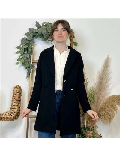 K016- Veste 3/4 doublée (T36-T42) (noir)