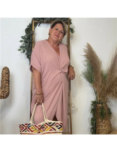 K183- Robe Loose (Gt) 🇮🇹 (rose poudré)