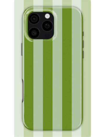 Green Stripes Case | Coque de téléphone 3D 2en1 Ultra-résistante