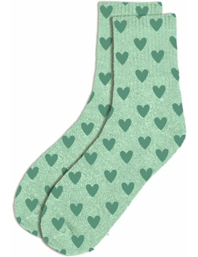 Chaussettes paillettes cœur