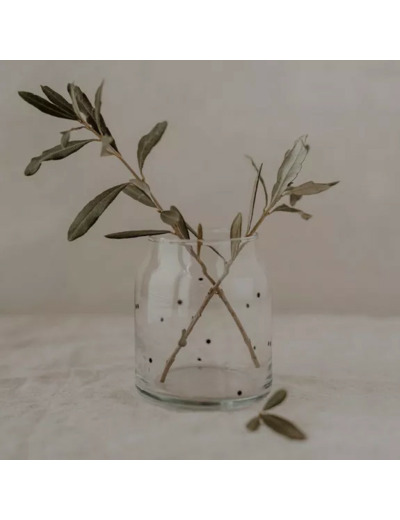 Vase à pois moyen