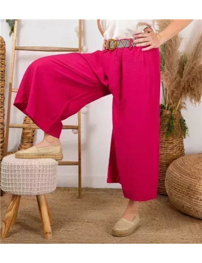 L781- Coupe 7/8ème Flare (Tu)  🇮🇹 (fuchsia)