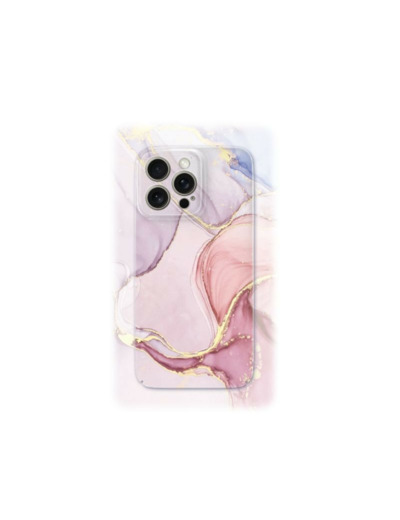 Coque de protection pour smartphone Rose voilé - Collection Pierre raffinée