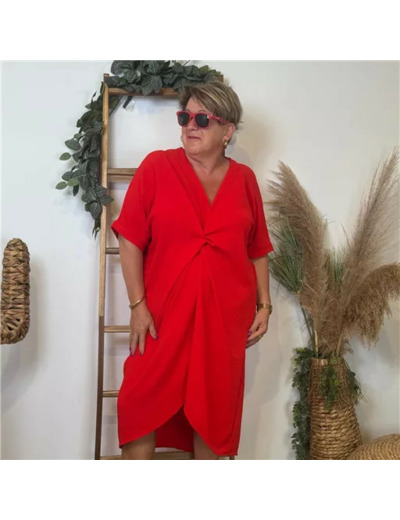 K183- Robe Loose (Gt) 🇮🇹 (rouge)