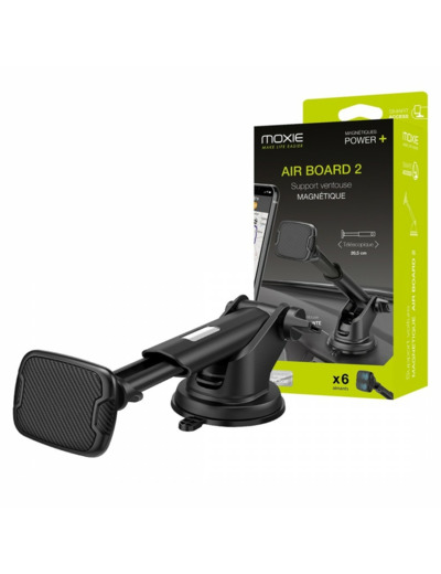 Moxie Support ventouse magnétique à Ventouse Repositionnable avec Bras a Rallonge AIRBOARD2