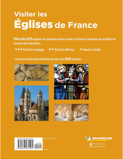 LIVRES THEMATIQUES TOURISTIQUE - VISITER LES EGLISES DE FRANCE