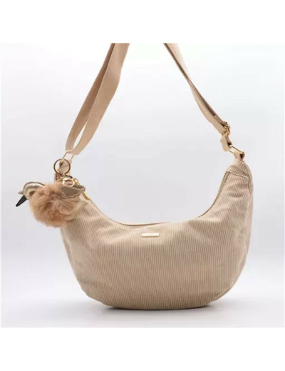 P403- Banane Velour cotelé Flora & Co (beige)