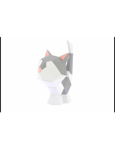 Baby Chat Gris en Papier