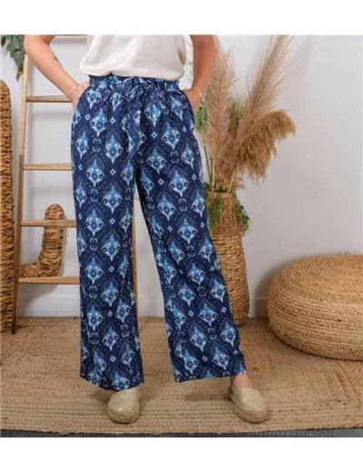 L789- pantalon “Z-one” Aquarelle (T36-T40) (marine)