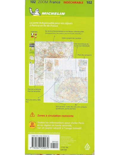 CARTE ZOOM PARIS ET SES ALENTOURS