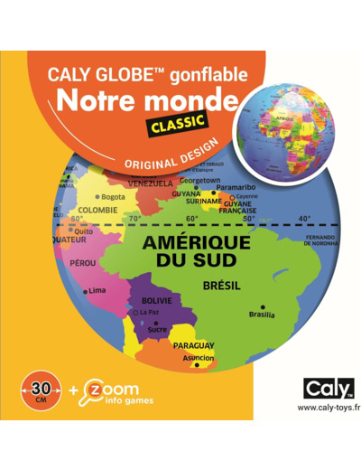 CALY GLOBE GONFLABLE MONDE