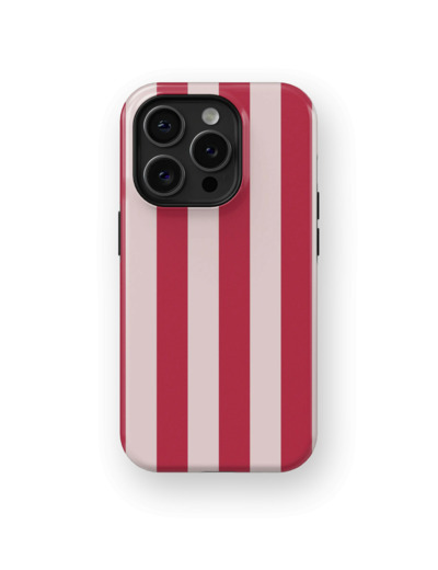 Sweet Red Stripes Case | Coque de téléphone 3D 2en1 Ultra-résistante