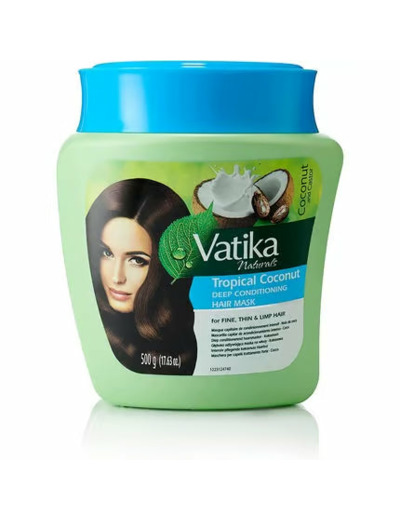 Vatika - Masque Capillaire au Coco Tropical & Multivitamines – 500 g