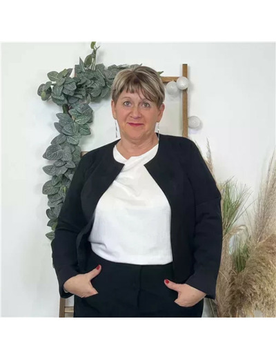 Z551. Veste courte suédine (T46-T50)) (noir)