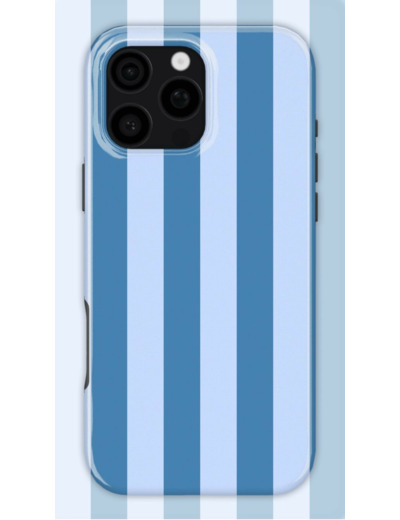 Blue Stripes Case | Coque de téléphone 3D 2en1 Ultra-résistante