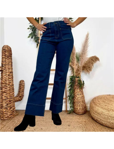 M960- Jean Wide Leg "Seventies" Voggo (T36-T42) (denim)