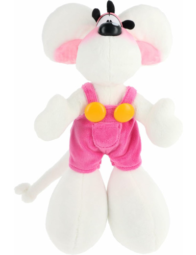 Diddl Peluche en Salopette Rose 30cm