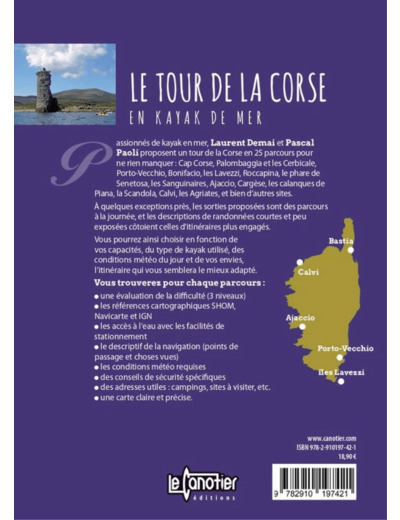 LE TOUR DE LA CORSE EN KAYAK DE MER
