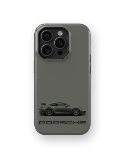 Black Porsche | Coque de téléphone 3D 2en1 Ultra-résistante