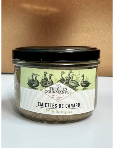 Emiettés de canard 25% foie gras (90gr ou 180gr)