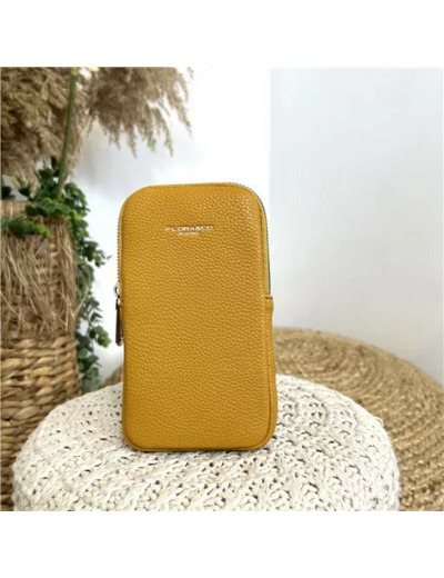 P461- Pochette Téléphone Flora&Co (moutarde)