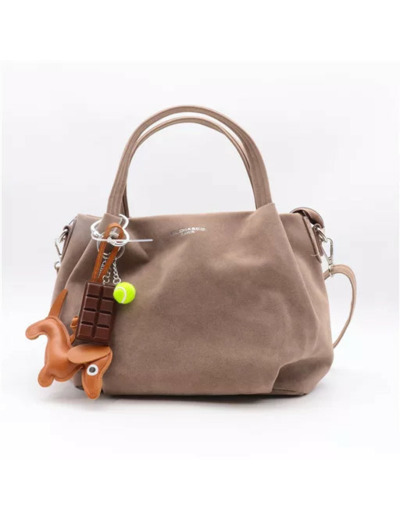 P395- Sac bourse & Bijou de sac (taupe)