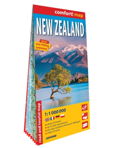 NOUVELLE-ZELANDE 1/1.000.000 (CARTE GRAND FORMAT LAMINEE). NEW ZEALAND