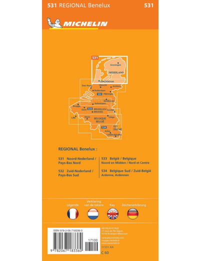 CARTE REGIONALE NOORD-NEDERLAND / PAYS-BAS NORD