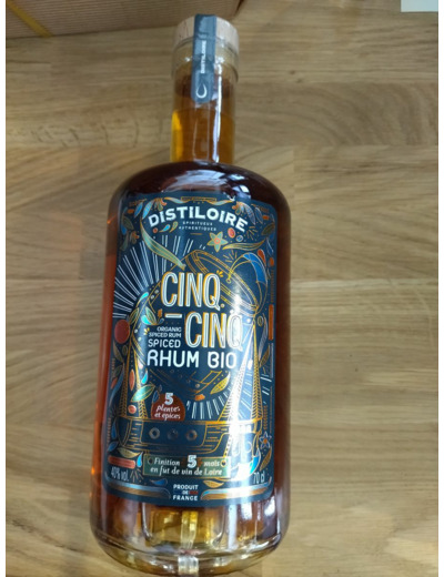 Rhum bio Cinq Cinq