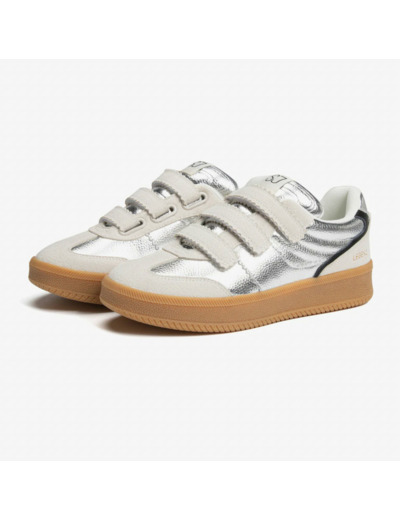 Low Sneakers à Scratch - Off White / Silver - SJ