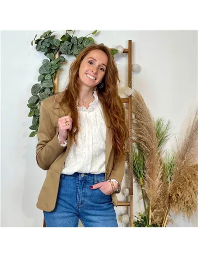 K536- Blazer uni "Jolifly" (T36-T44) (camel)