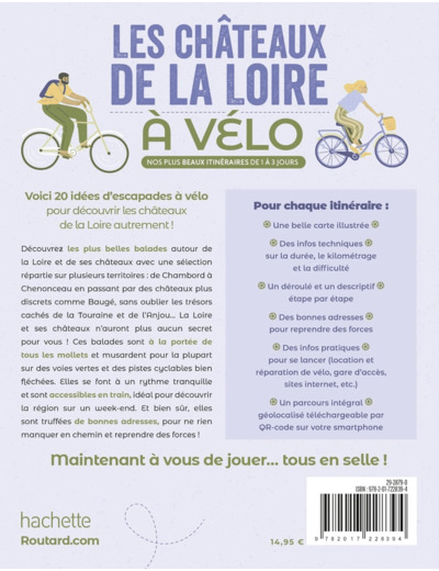 LES CHATEAUX DE LA LOIRE A VELO - NOS 20 PLUS BEAUX ITINERAIRES