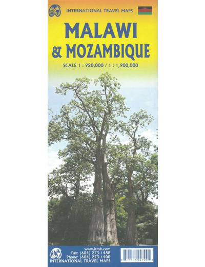 MOZAMBIQUE AND MALAWI 1:900 000