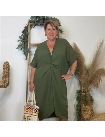 K183- Robe Loose (Gt) 🇮🇹 (kaki)