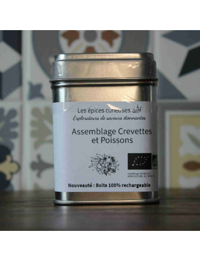 Assemblage Crevettes et Poissons - 40G - Boite métal