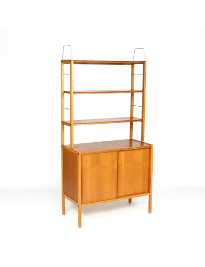 Bibliothèque en teck de Bertil Fridhagen années 60