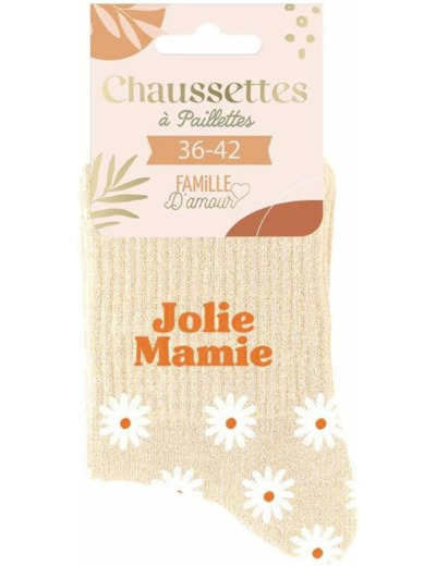 Chaussettes à paillettes Jolie mamie