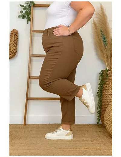 N980- Jean 7/8ème Voggo (T42-T50) (camel)